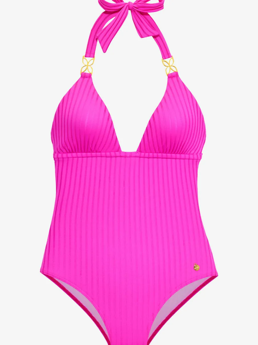Maillot de bain structuré à bonnets amovibles noué dans le cou