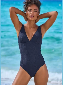 Maillot de bain à structure géométrique avec bonnets réglables