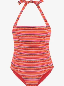 Maillot de bain structuré à nouer dans le cou avec bonnets amovibles
