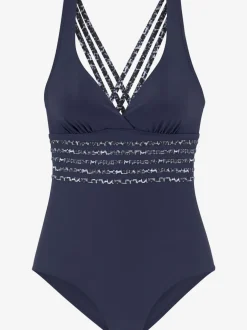 Maillot de bain une pièce avec bonnets souples et empiècement gainant