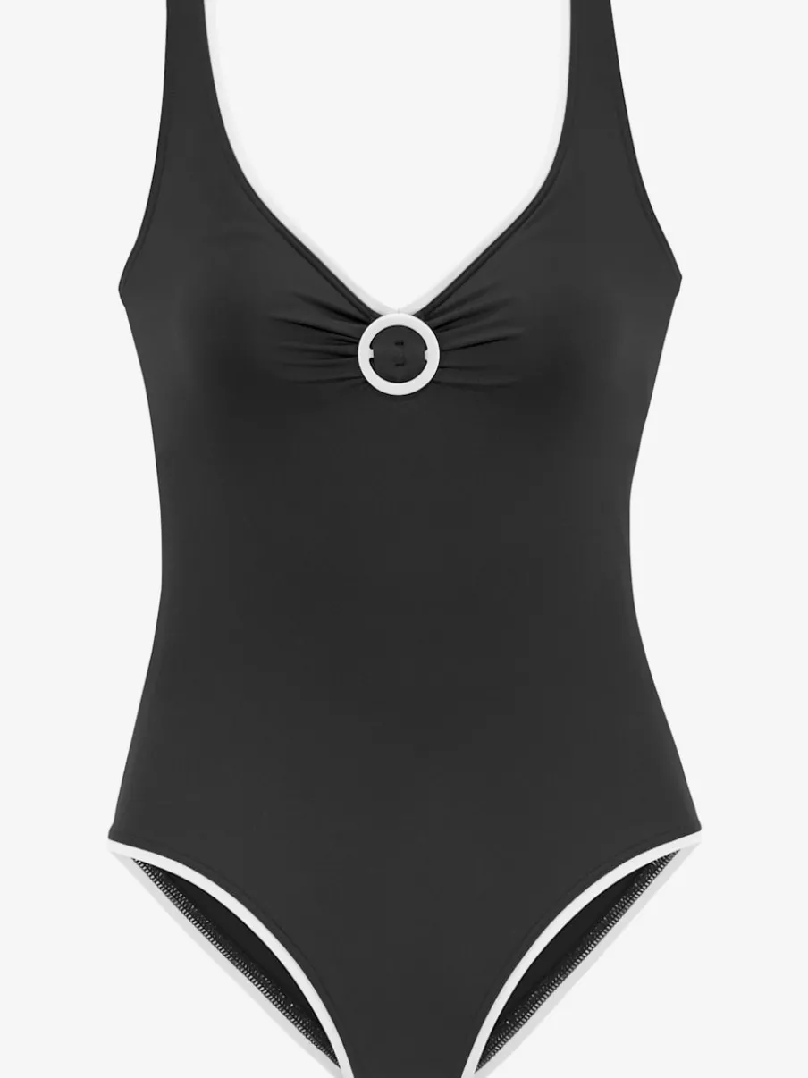 Maillot de bain uni avec bonnets doux intégrés