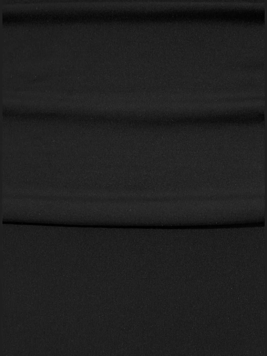 Maillot de bain uni à bords ondulés avec larges bretelles ajustables