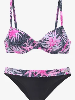 Maillots de bain à armatures avec bonnets réglables et imprimé