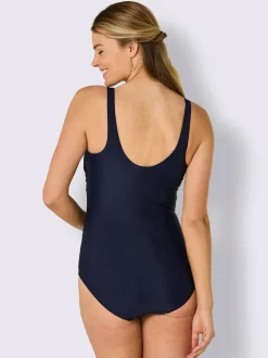 Maillots de bain avec encolure en V et passepoil contrasté