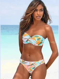 Maillots de bain bandeau à armatures imprimés abstraits