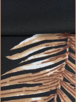 Maillots de bain bandeaux à armatures imprimés feuilles