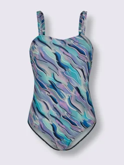 Maillots de bain à motifs avec bretelles réglables sophistiquées