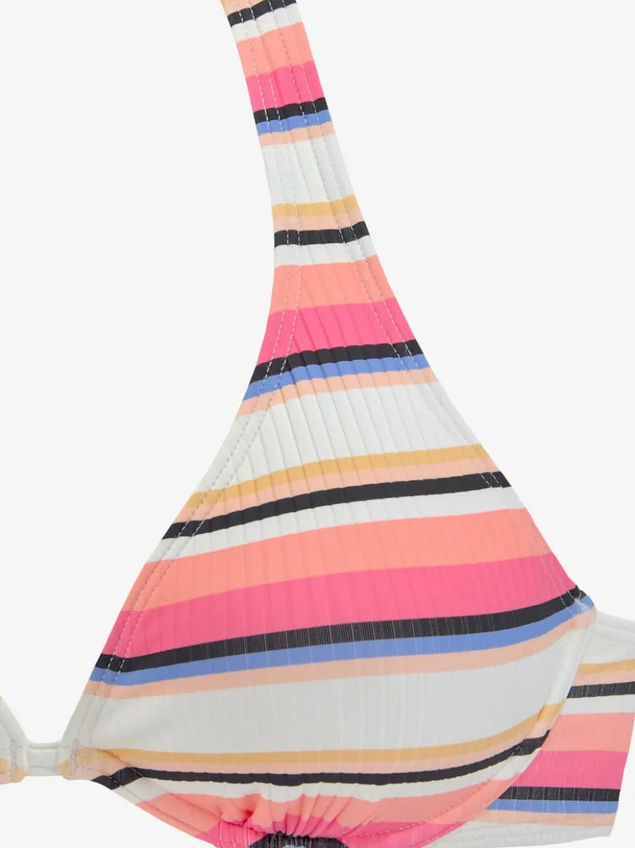 Maillots de bain rayés avec bonnets doux amovibles