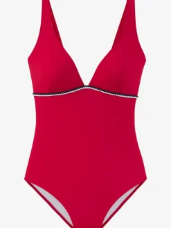 Maillots de bain unis avec cordons et bonnets amovibles