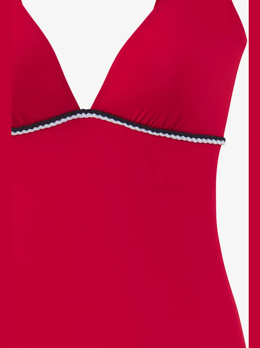 Maillots de bain unis avec cordons et bonnets amovibles