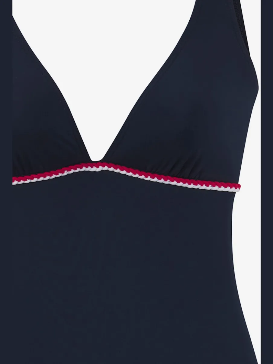 Maillots de bain unis avec cordons et bonnets amovibles
