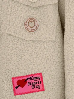 Manteau aspect bouclé élégant
