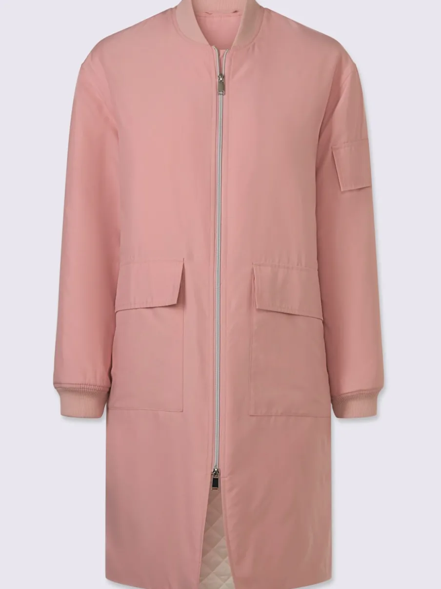 Manteau blouson léger à poches avec fermeture éclair