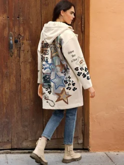 Manteau col à revers élégant