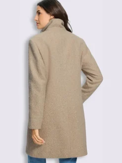 Manteau court qualité bouclée chaude