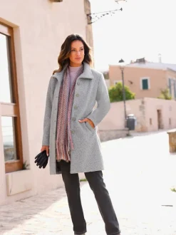 Manteau court qualité bouclée chaude