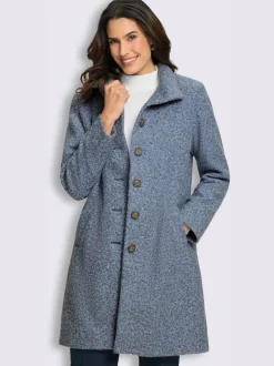 Manteau court qualité bouclée chaude