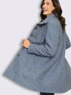 Manteau court qualité bouclée chaude