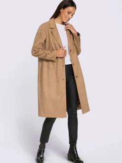 Manteau en synthétique rivets décoratifs
