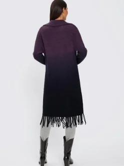 Manteau en tricot franges tendance