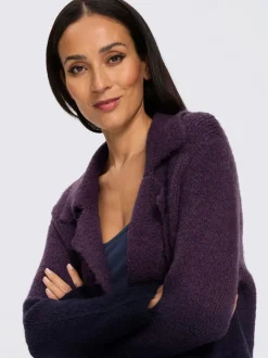 Manteau en tricot franges tendance