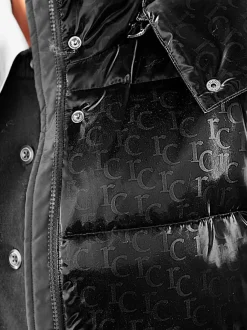 Manteau matelassé mélange mat et brillant