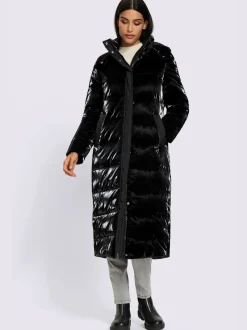 Manteau matelassé mélange mat et brillant