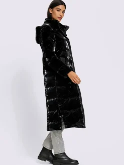 Manteau matelassé mélange mat et brillant