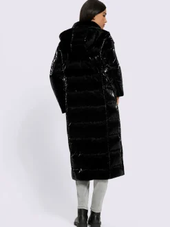 Manteau matelassé mélange mat et brillant