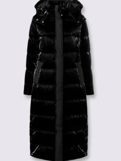 Manteau matelassé mélange mat et brillant