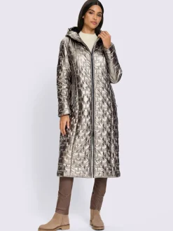 Manteau matelassé motif matelassé tendance