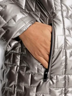 Manteau matelassé motif matelassé tendance