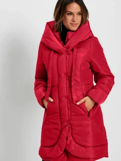 Manteaux d'hiver avec col montant et poche zippée