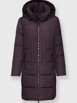 Manteaux matelassés avec capuche amovible et poches zippées