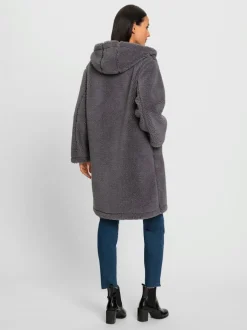 Manteaux polaires doux avec capuche et poches latérales