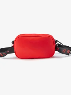 Mini-sac avec matelassage tendance et logo imprimé sur la bandoulière