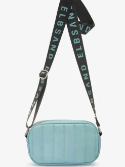 Mini-sac avec matelassage tendance et logo imprimé sur la bandoulière