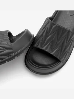 Mules de bain chaussures de bain estivales avec semelle compensée tendance