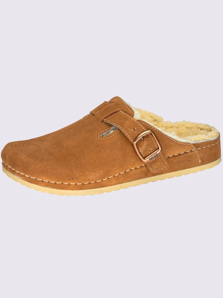 Mules doublure agneau véritable