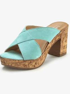 Mules en cuir fabriquées en italie