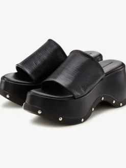 Mules élégantes en cuir de qualité