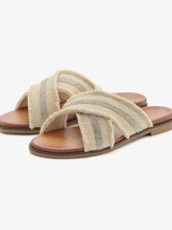 Mules orné de petits strass discrets et élégants
