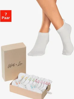 7 paires de socquettes dans un coffret cadeau coulissant
