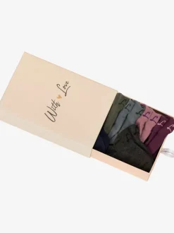 7 paires de socquettes dans un coffret cadeau coulissant