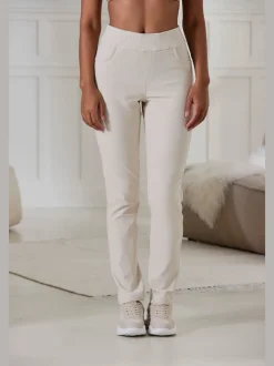Pantalon ajusté avec 5 poches et matière extensible