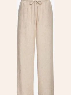 Pantalon ample avec ceinture et manches courtes en matière légère