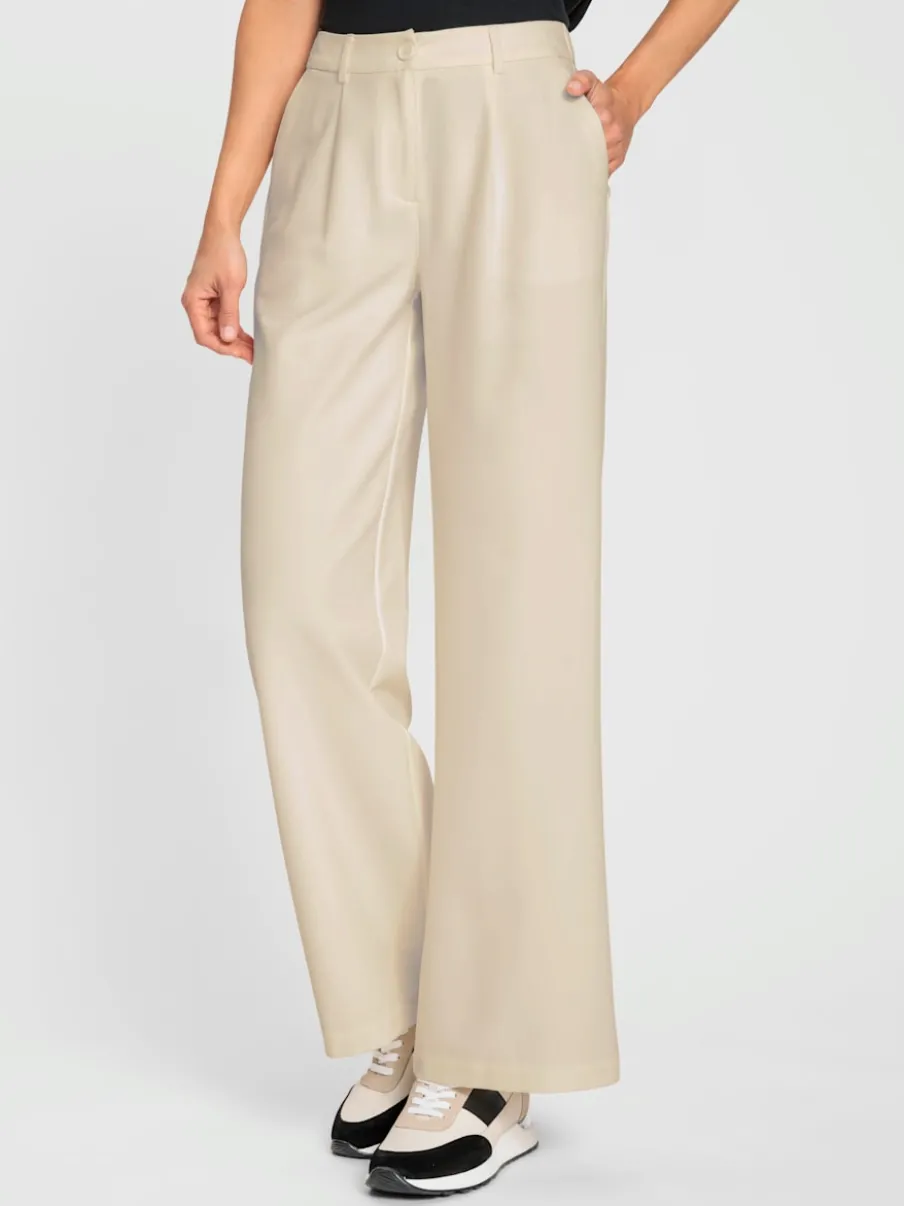 Pantalon ample avec ceinture élastique et poches