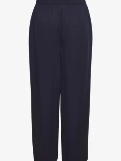 Pantalon ample à poches fendues avec ceinture à cordon