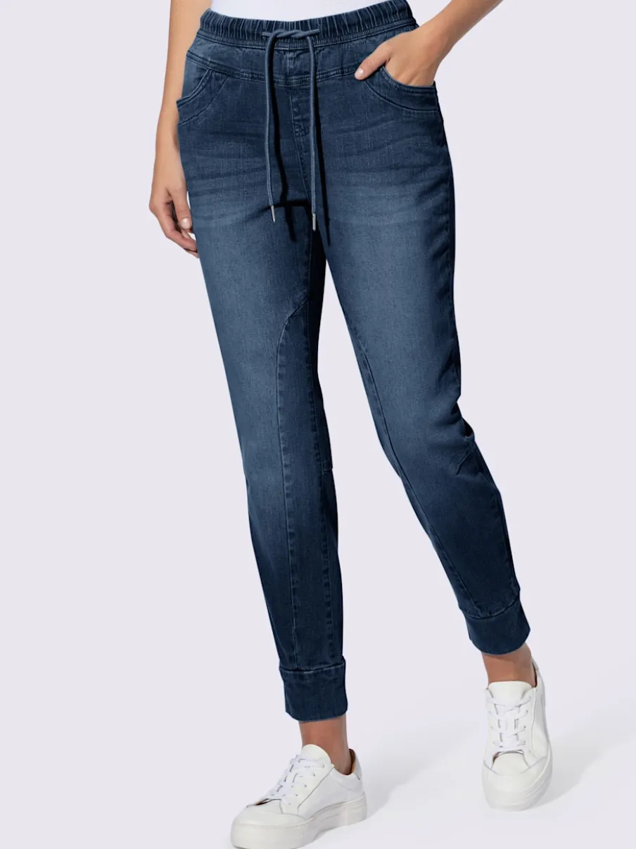 Pantalon 7/8 avec ceinture élastique et poches confortables