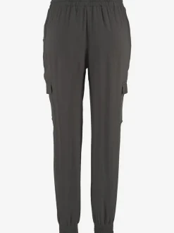 Pantalon avec ceinture smockée et poches cargo latérales